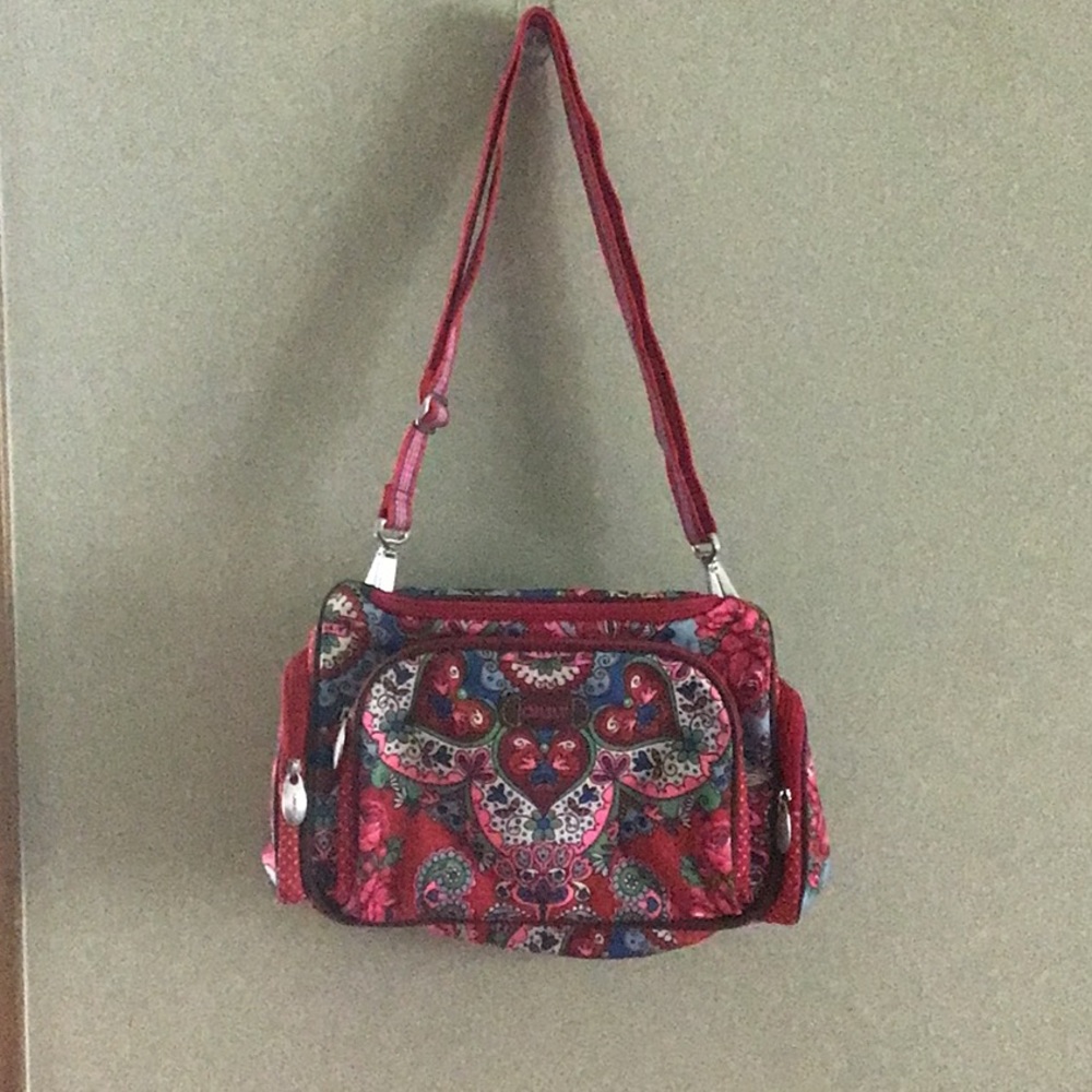 Oilily Women’s Beauty Case Red Paisley Crossbody